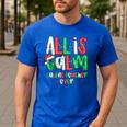 All Calm Said No Teacher Teacher Christmas Lights Men's Casual T-Shirt Royal Blue