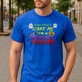 You Can't Scare Me I'm A Preschool Teacher Halloween Men's Casual T-Shirt Royal Blue