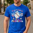 You Can't Scare Me I'm a Principal Halloween Teacher Men's Casual T-Shirt Royal Blue