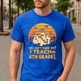 You Can't Scare Me I Teach 4th Grade Teacher Halloween Men's Casual T-Shirt Royal Blue You Can't Scare Me I Teach 4th Grade Teacher Halloween Men's Casual T-Shirt Royal Blue