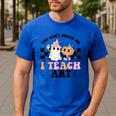 You Can't Scare Me I Teach Art Retro Teacher Ghost Halloween Men's Casual T-Shirt Royal Blue You Can't Scare Me I Teach Art Retro Teacher Ghost Halloween Men's Casual T-Shirt Royal Blue
