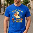 You Can't Scare Me I Teach First Grade Halloween Teacher Men's Casual T-Shirt Royal Blue You Can't Scare Me I Teach First Grade Halloween Teacher Men's Casual T-Shirt Royal Blue