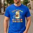 You Can't Scare Me I Teach Kindergarten Halloween Teacher Men's Casual T-Shirt Royal Blue