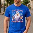 You Cant Scare Me I Teach Kindergarten Teacher Halloween Men's Casual T-Shirt Royal Blue You Cant Scare Me I Teach Kindergarten Teacher Halloween Men's Casual T-Shirt Royal Blue