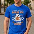 You Can't Scare Me I Teach Music Retro Teacher Halloween Men's Casual T-Shirt Royal Blue You Can't Scare Me I Teach Music Retro Teacher Halloween Men's Casual T-Shirt Royal Blue