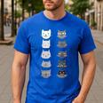 Cat Themed Artist Value Scale Educational Art Teacher Men's Casual T-Shirt Royal Blue Cat Themed Artist Value Scale Educational Art Teacher Men's Casual T-Shirt Royal Blue