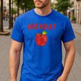 Caterpillar Friday Fruit Kindergarten Teacher Men Women Kids Men's Casual T-Shirt Royal Blue