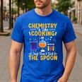 Chemistry Is Like Cooking Science Teacher Student Men's Casual T-Shirt Royal Blue