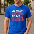 Childcare My Heart Belongs To Children Daycare Teacher Men Women Men's Casual T-Shirt Royal Blue