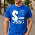 Christian Teacher S Is For Sunday School Essentials Men's Casual T-Shirt Royal Blue