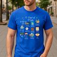 Christmas 12 Days Of Math Math Teacher Xmas STEM STEMS Men's Casual T-Shirt Royal Blue Christmas 12 Days Of Math Math Teacher Xmas STEM STEMS Men's Casual T-Shirt Royal Blue