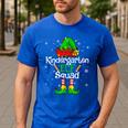 Christmas Kindergarten Elf Squad Teacher Student Men's Casual T-Shirt Royal Blue Christmas Kindergarten Elf Squad Teacher Student Men's Casual T-Shirt Royal Blue