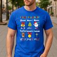 Christmas Reading Teacher Syllable Types Reading Teacher Men's Casual T-Shirt Royal Blue