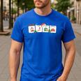 Christmas Santa Special Education SPED Teacher Xmas PJ Men's Casual T-Shirt Royal Blue