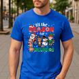 Christmas Sped Teacher Tis The Season For Inclusion Women Men's Casual T-Shirt Royal Blue Christmas Sped Teacher Tis The Season For Inclusion Women Men's Casual T-Shirt Royal Blue