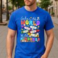 Color The World With Kindness Crayon Positivity Teacher Men's Casual T-Shirt Royal Blue Color The World With Kindness Crayon Positivity Teacher Men's Casual T-Shirt Royal Blue