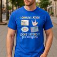 Communication Looks Different For Everyone SPED Teacher ASD Men's Casual T-Shirt Royal Blue Communication Looks Different For Everyone SPED Teacher ASD Men's Casual T-Shirt Royal Blue