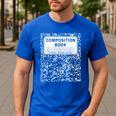 Composition Book Notebook Teachers Matching Group Halloween Men's Casual T-Shirt Royal Blue Composition Book Notebook Teachers Matching Group Halloween Men's Casual T-Shirt Royal Blue