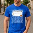 Composition Notebook Costume Adult Halloween For Teacher Men's Casual T-Shirt Royal Blue Composition Notebook Costume Adult Halloween For Teacher Men's Casual T-Shirt Royal Blue