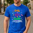 Computer Teacher Spooky Halloween Technology STEM Engineer Men's Casual T-Shirt Royal Blue Computer Teacher Spooky Halloween Technology STEM Engineer Men's Casual T-Shirt Royal Blue