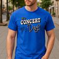 The Concert Day Elementary Music Teacher First Day Of School Men's Casual T-Shirt Royal Blue