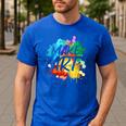 Cool Art For Men Women Artist Teacher Painter Artists Paint Men's Casual T-Shirt Royal Blue