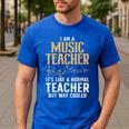 Cool Music Teacher Art For Men Women School Orchestra Coach Men's Casual T-Shirt Royal Blue Cool Music Teacher Art For Men Women School Orchestra Coach Men's Casual T-Shirt Royal Blue
