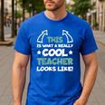 Cool Teacher Saying Teaching Student Men Women Men's Casual T-Shirt Royal Blue