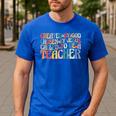 Created By God Chosen By Jesus Called To Be a Teacher Men's Casual T-Shirt Royal Blue Created By God Chosen By Jesus Called To Be a Teacher Men's Casual T-Shirt Royal Blue