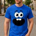 Creepy Carrots Face Teacher Halloween Costume Matching Men's Casual T-Shirt Royal Blue Creepy Carrots Face Teacher Halloween Costume Matching Men's Casual T-Shirt Royal Blue