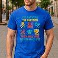 CTE Teacher CTE Crew When Will I Use This In Real Life Men's Casual T-Shirt Royal Blue