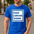 Cuban Language Teacher Men's Casual T-Shirt Royal Blue Cuban Language Teacher Men's Casual T-Shirt Royal Blue