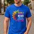 Cute I Became A Teacher Because Your Life Is Worth My Time Men's Casual T-Shirt Royal Blue Cute I Became A Teacher Because Your Life Is Worth My Time Men's Casual T-Shirt Royal Blue