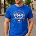 Cute Chaos Coordinator Teacher First Day Of School Men's Casual T-Shirt Royal Blue Cute Chaos Coordinator Teacher First Day Of School Men's Casual T-Shirt Royal Blue