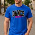 Dance Teacher Leopard Dancing Life Girls Women Dancer Men's Casual T-Shirt Royal Blue