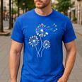 Dandelion Art Shirt For Artist Or Art Teacher Creative Art Men's Casual T-Shirt Royal Blue Dandelion Art Shirt For Artist Or Art Teacher Creative Art Men's Casual T-Shirt Royal Blue