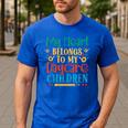 Daycare Children Childcare Provider Teacher PreK Nursery Men's Casual T-Shirt Royal Blue Daycare Children Childcare Provider Teacher PreK Nursery Men's Casual T-Shirt Royal Blue
