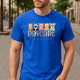 Daycare Teacher Animals Daycare Provider Back To School Men's Casual T-Shirt Royal Blue Daycare Teacher Animals Daycare Provider Back To School Men's Casual T-Shirt Royal Blue