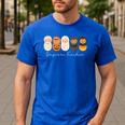 Daycare Teacher Halloween Infant Squad Spooky Childcare Fall Men's Casual T-Shirt Royal Blue