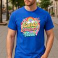 Daycare Teacher Daycare Provider Early Childhood Vibes Men's Casual T-Shirt Royal Blue Daycare Teacher Daycare Provider Early Childhood Vibes Men's Casual T-Shirt Royal Blue