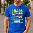 Daycare Teacher School Chaos Coordinator Toddler Tamer For Men Women Kids Men's Casual T-Shirt Royal Blue Daycare Teacher School Chaos Coordinator Toddler Tamer For Men Women Kids Men's Casual T-Shirt Royal Blue