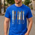 Deaf Be Kind Sign Language Hand Talking Teachers Interpreter Men's Casual T-Shirt Royal Blue