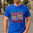Dear Math Grow Up And Solve Your Own Problems Teens Teacher Men's Casual T-Shirt Royal Blue Dear Math Grow Up And Solve Your Own Problems Teens Teacher Men's Casual T-Shirt Royal Blue