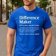 Difference Maker Definition Vintage Teachers Mom Boss Women Men's Casual T-Shirt Royal Blue Difference Maker Definition Vintage Teachers Mom Boss Women Men's Casual T-Shirt Royal Blue