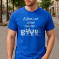 It Doesn't Get Scarier Halloween Music Teacher Costume For Men Women Men's Casual T-Shirt Royal Blue
