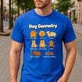 Dog Geometry Math Teacher Back To School STEM Humor Men's Casual T-Shirt Royal Blue Dog Geometry Math Teacher Back To School STEM Humor Men's Casual T-Shirt Royal Blue