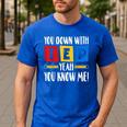 You Down With IEP Yeah You Know Me SPED Teacher Men's Casual T-Shirt Royal Blue