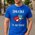 Drama Teacher For Theatre And Performing Arts Men's Casual T-Shirt Royal Blue