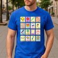 Dual Language Crew Bilingual Spanish Teacher Back To School For Men Women Men's Casual T-Shirt Royal Blue Dual Language Crew Bilingual Spanish Teacher Back To School For Men Women Men's Casual T-Shirt Royal Blue