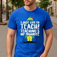 Duble2t I Just Like To Teach Teachings My Favorite Elf Teacher -Adults & -Kids Red Short Sleeve Men's Casual T-Shirt Royal Blue Duble2t I Just Like To Teach Teachings My Favorite Elf Teacher -Adults & -Kids Red Short Sleeve Men's Casual T-Shirt Royal Blue